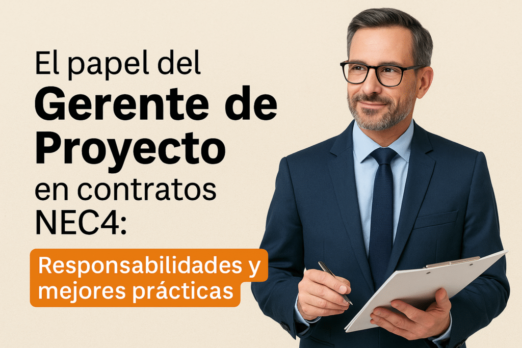 rol del gerente de proyecto en contratos NEC4 con responsabilidades y buenas prácticas