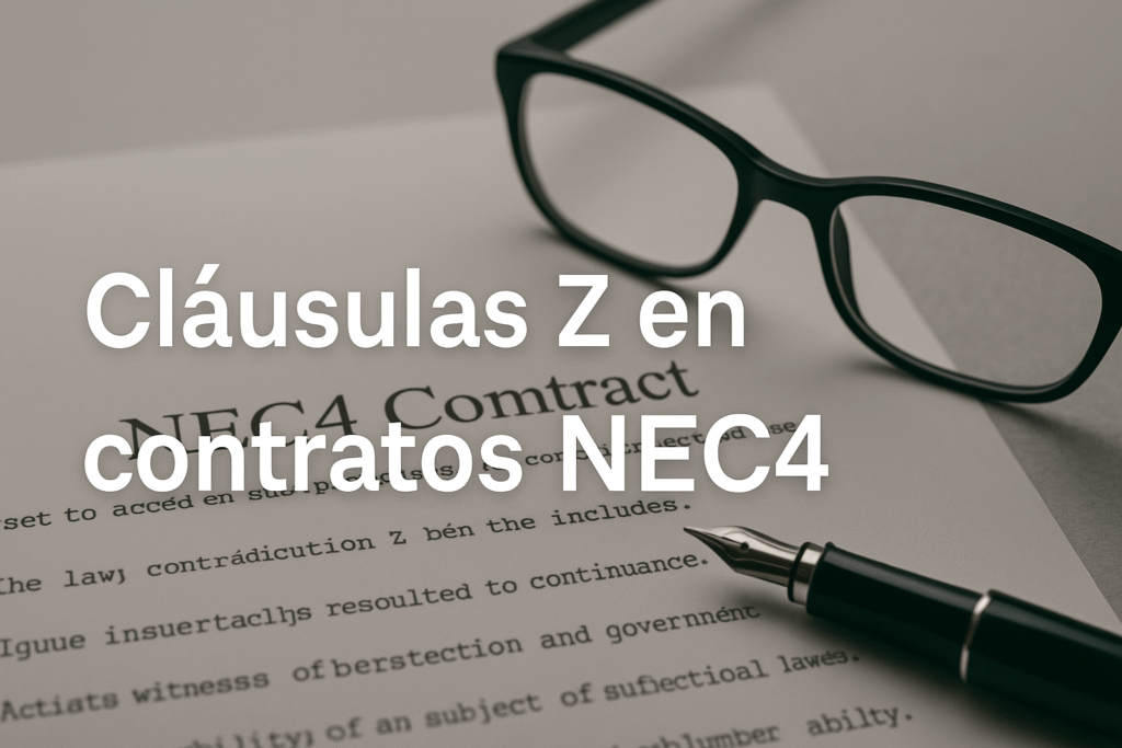 personalización de contratos NEC4 mediante cláusulas Z manteniendo su filosofía colaborativa